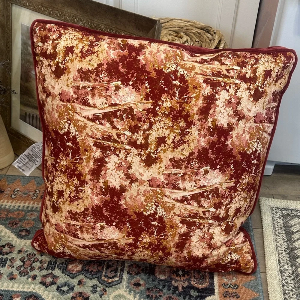 New Threshold X Studio McGee 24x24 Abstract Throw Pillow Abstract Tree Victorian